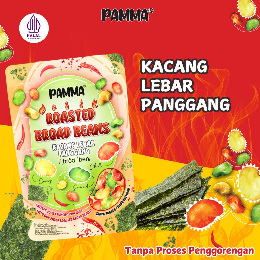 

【BARU】Pamma Roasted Broad Beans - Kacang Lebar Panggang 60g