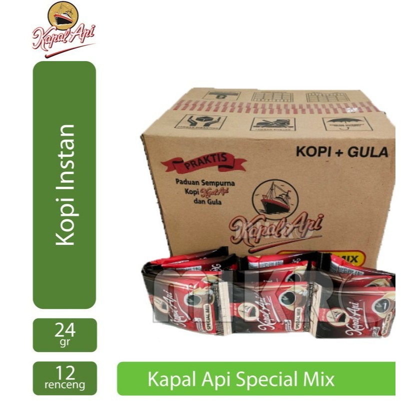 

Kopi KAPAL API Special Mix 1 Dos isi 120 Sachet x 23 Gram