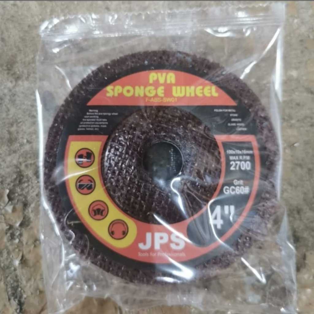 BATU GERINDA SPONGE PVA POLISHING WHEEL GRIT 60/ BATU SPONGE GERINDA