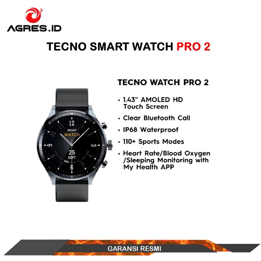 TECNO Smart Watch Pro 2 Garansi Resmi Tecno Indonesia