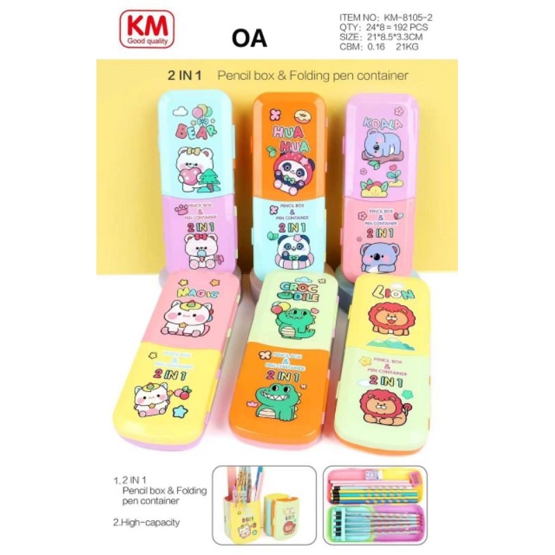 

kotak pensil karakter animal