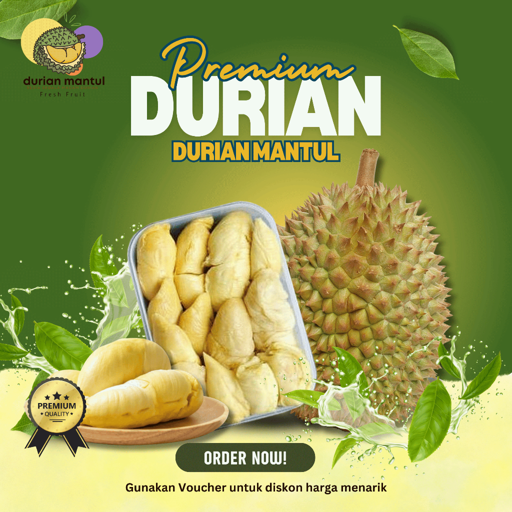 

Durian Kupas Medan Terbaik Manis Legit Nikmat Berat 500Gram Termurah