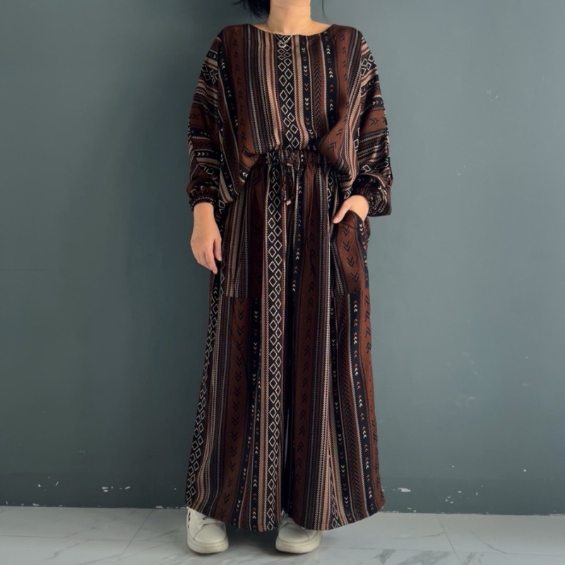 Set blouse celana panjang xxl rayon