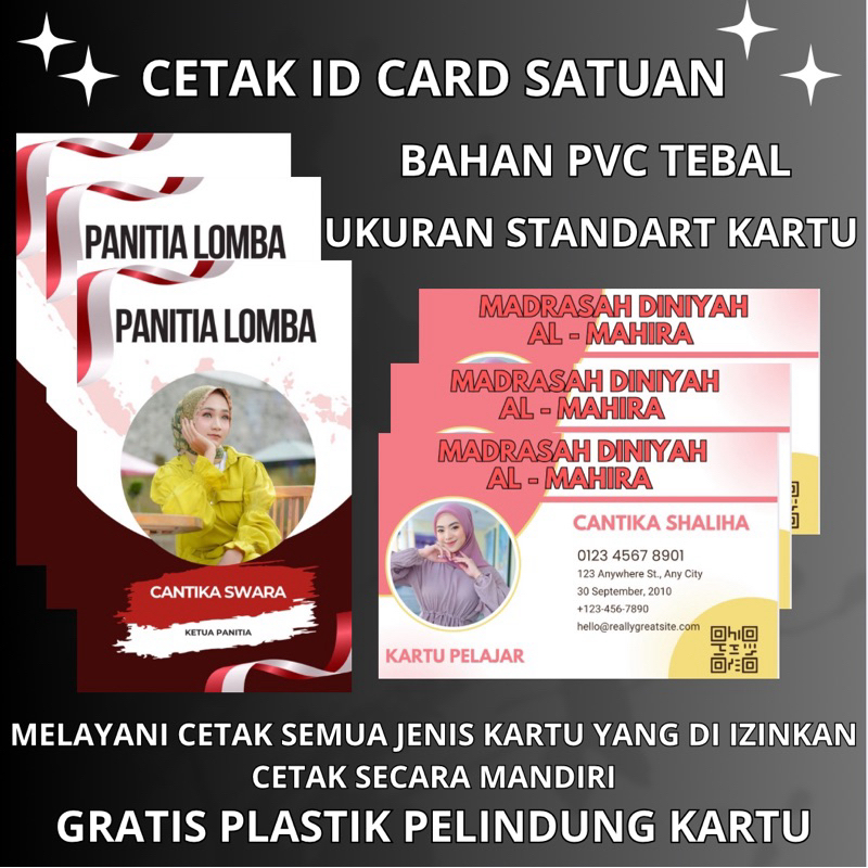 

Cetak ID Card Bahan PVC Satuan