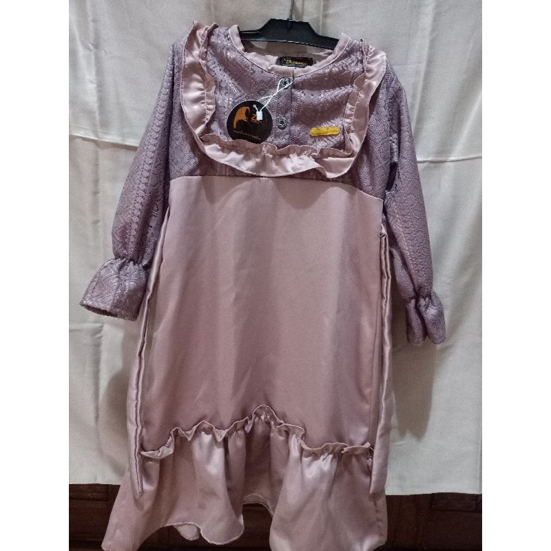 gamis anak warna nude size 4-5t