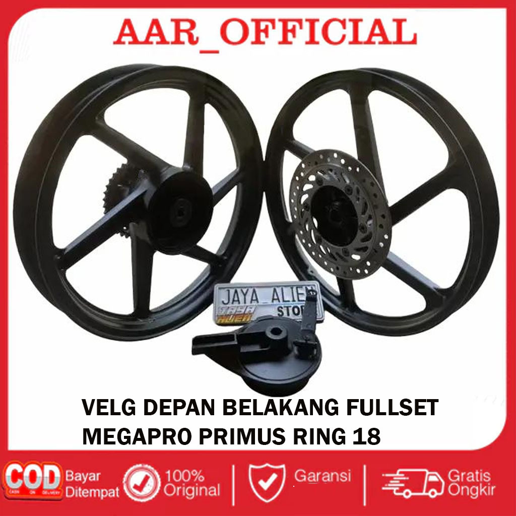 Velg Fullset Depan Belakang Motor Megapro Primus Ring 18 Original Copotan