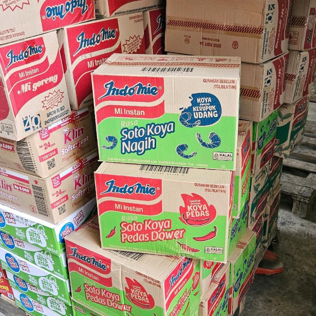 BARU  ED 10.25 CTN 40S - MI INDOMIE SOTO KOYA NAGIH - SOTO KOYA PEDAS DOWER ISI 40 PCS/ MIE KUAH