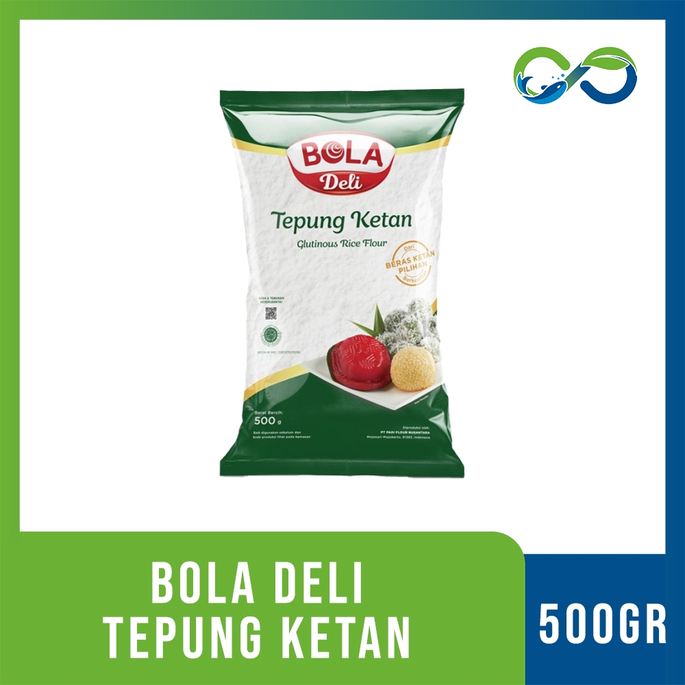 

[AquaEcoFarm] BOLADELI - Tepung Beras Ketan Bola Deli 500gr Bandung