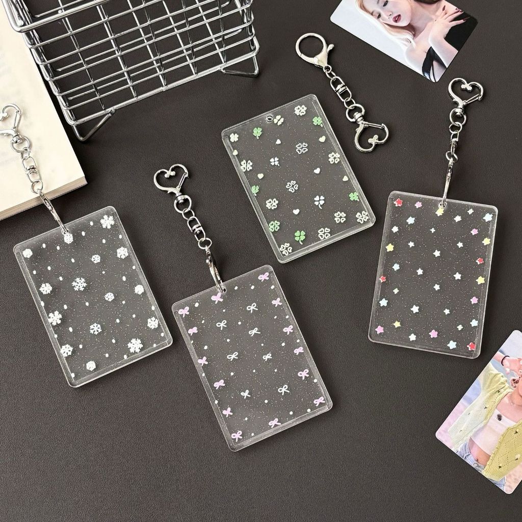 

[TS] CAHOL GLITTER CHARM LOVE TRANSPARANT ACRYLIC 2 SISI PHOTOCARD HOLDER KPOP TRANSPARENT CLEAR ACRYLIC ID CARD ACRYLIC FRAME BINGKAI FOTO CAHOL