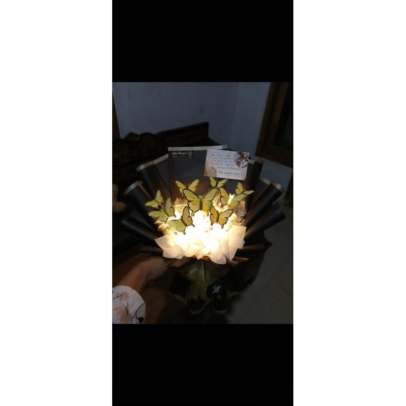 buket kupu-kupu lampu LED, buket kupu-kupu murah