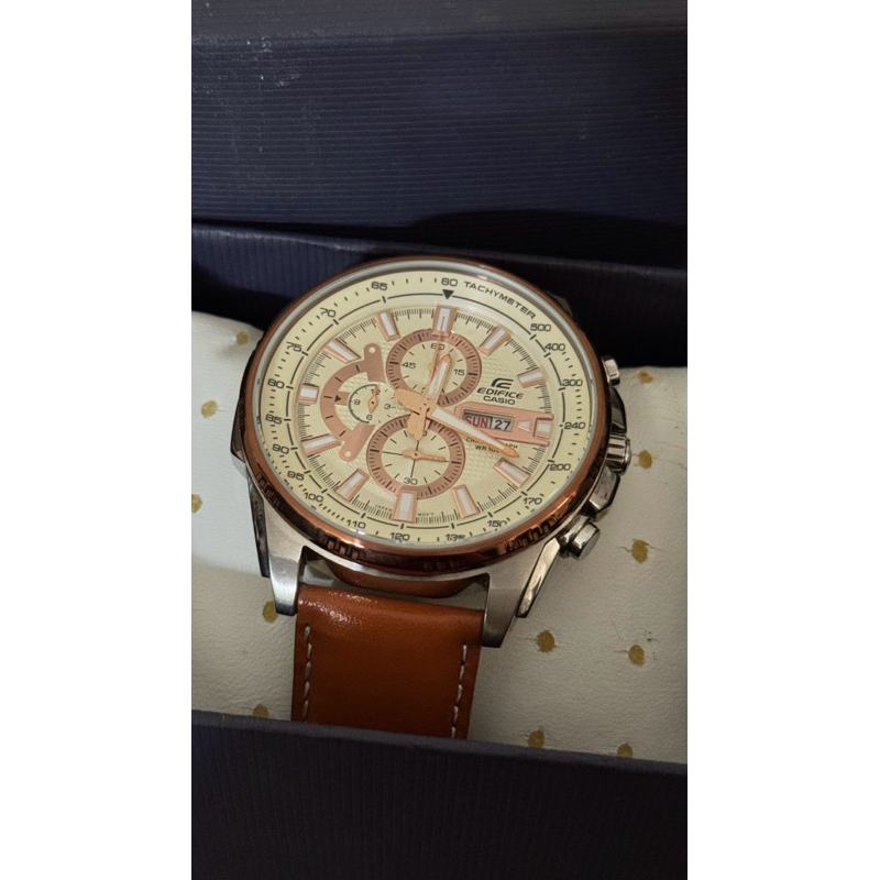 CASIO EDIFICE CHRONOGRAPH BEIGE