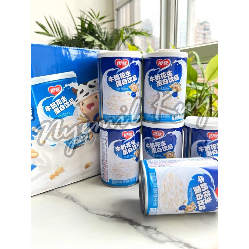 

YINLU Bubur Susu Kacang Tanah Milk Peanut/Susu Kacang Kaleng Siap Makan /HuaSheng NiuNai Peanut Milk Instant 360gr 银鹭花生牛奶蛋白饮品