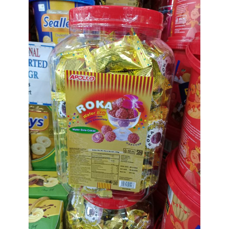 

Roka Coklat Lumer Apollo 420gr Wafer Termurah Toples