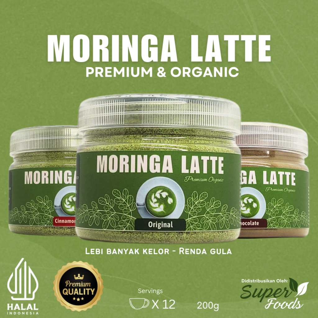 

Moringa Latte SuperFoods 200g (Organik) (Kelor)(PREMIUM)