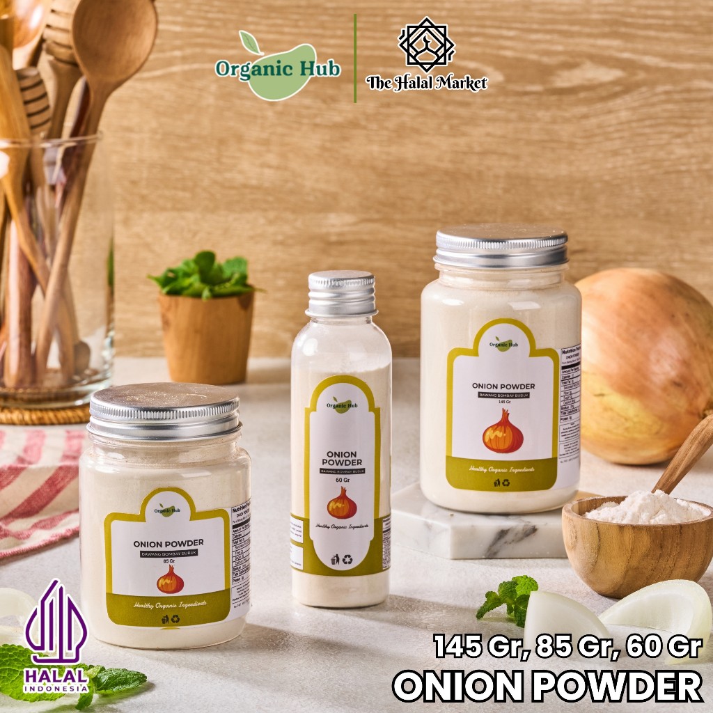 

Organic Hub Bawang Bombay Bubuk Onion Powder Organik Murni Premium Onion Powder
