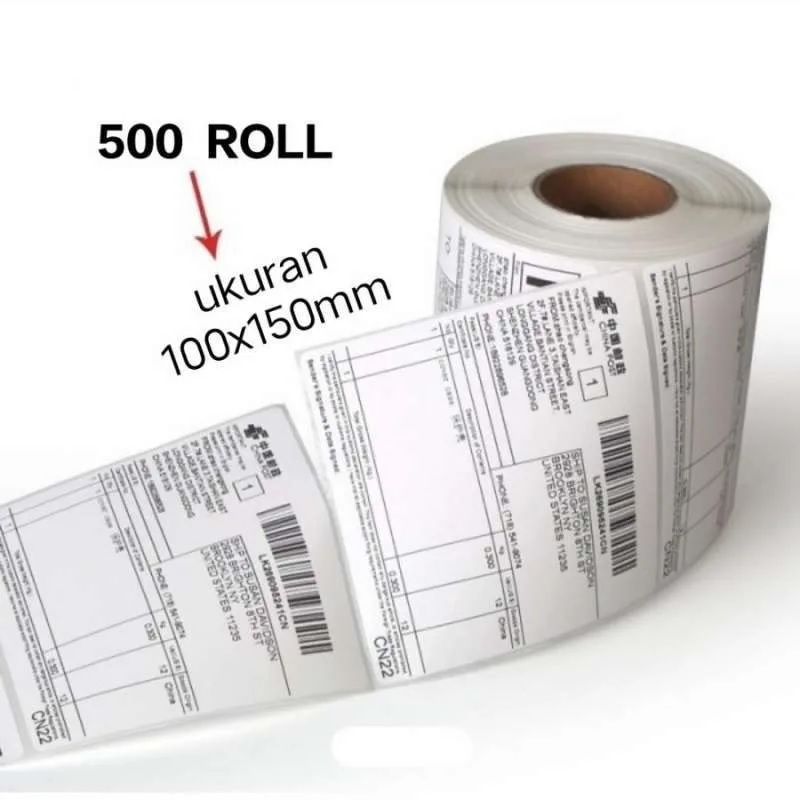 

Label Kertas Thermal 100 x 150 Label Resi A6 isi 500 Label Pengiriman