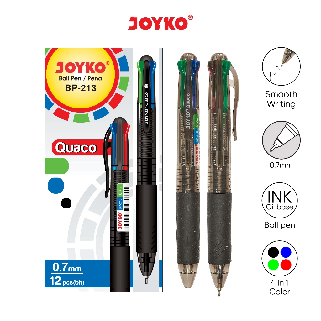 

Pulpen 4 warna joyko quacko Bp 213