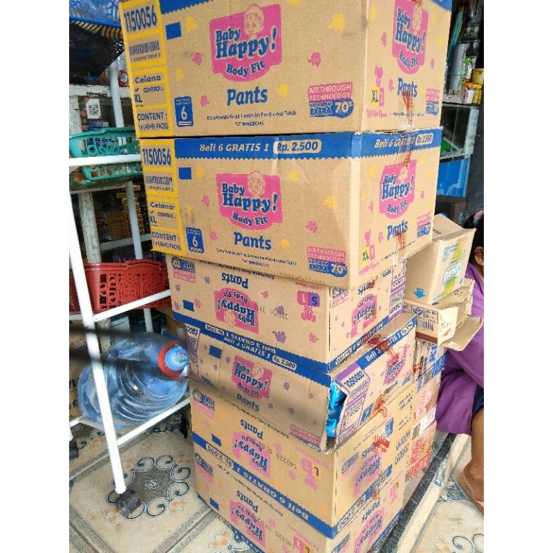 PAMPERS BABYHAPPY 1KARTON(KEMASAN RANTING)