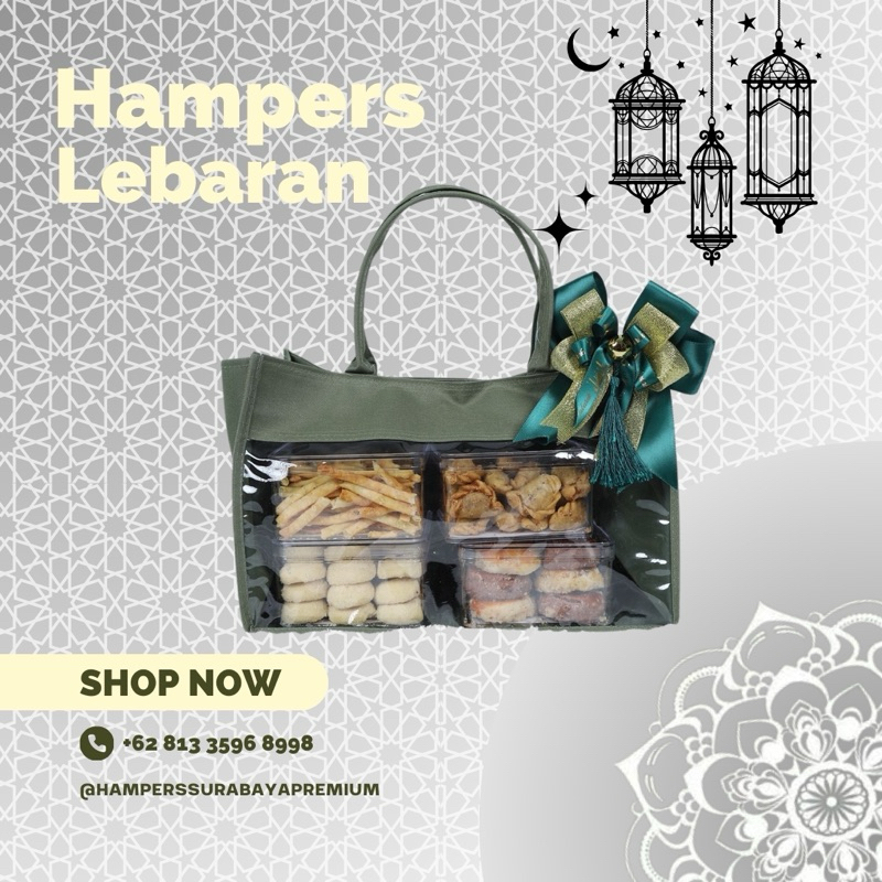 

HAMPERS STANDART GODIE BAG WARNA HIJAU TUA