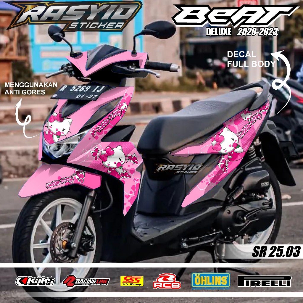 COD Sticker Decal Full Body Honda Beat Deluxe Beat street Tahun 2020 2021 2022 2023 Sticker Full Bod