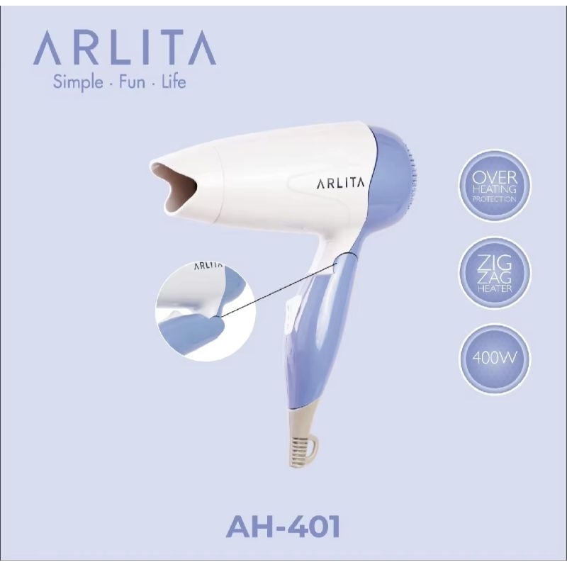 Hair dryer KIRIN Arlita by Kirin AH-401 Hair Dryer Pengering Rambut