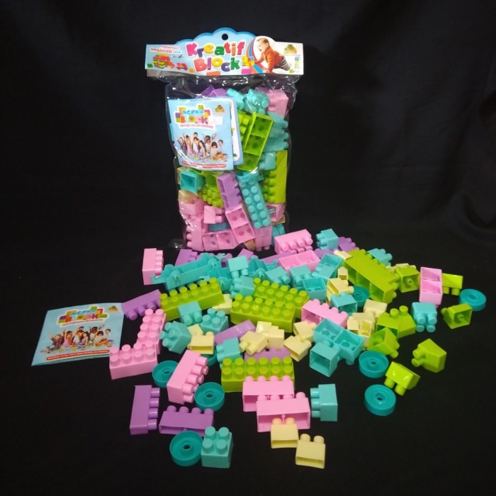 LEGO MAINAN EDUKASI ANAK  BLOCK BESAR ISI 85 PCS OCT 9231