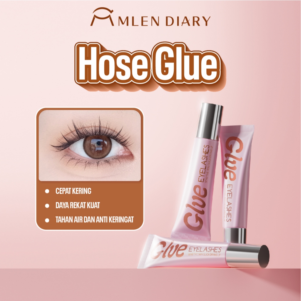 Mlen Diary Lem Bulu Mata Daya Rekat Tahan Lama, Tahan Air Dan Anti Keringat Alat Bulu Mata Eyelash G