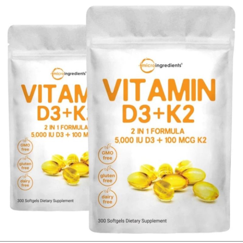 MicroIngredients vitamin d3+K2 300 softgel