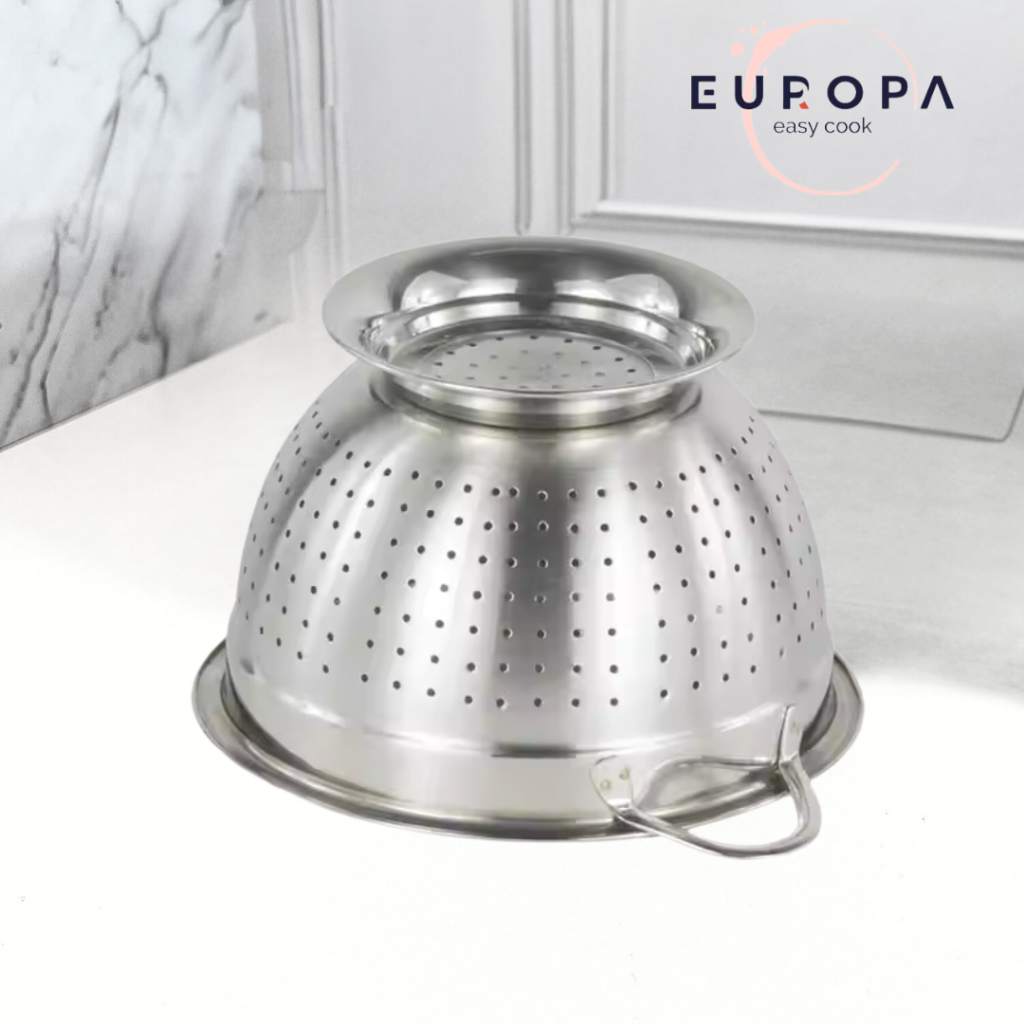 JKLP Bakul Nasi PREMIUM Sangku Nasi 20- 26 Cm Stainless Steel Colander Deep EUROPA