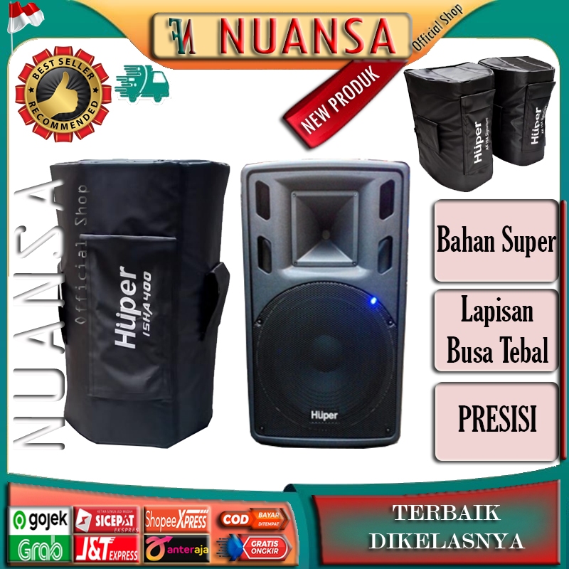 Huper 15 HA 400 Softcase / Tas Speaker Huper 15 HA 400 1 Pasang / Gigbag Tas Speker Huper15 HA 400 B