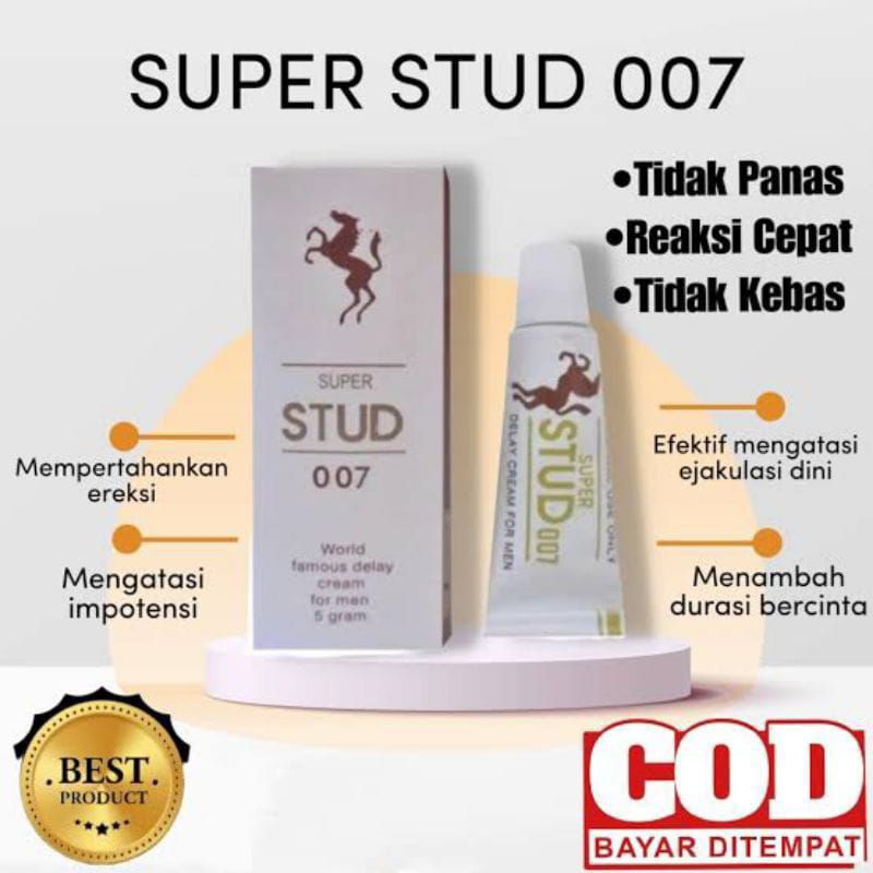 SUPER STUD 007 OBAT KUAT PRIA TAHAN LAMA ASLI AMPUH /LINTAH HITAM ASLI PAPUA OLES /CREAM OLES