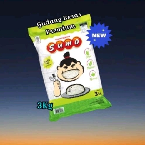 

Beras SUMO 3 Kg 《 KEMASAN HIJAU 》