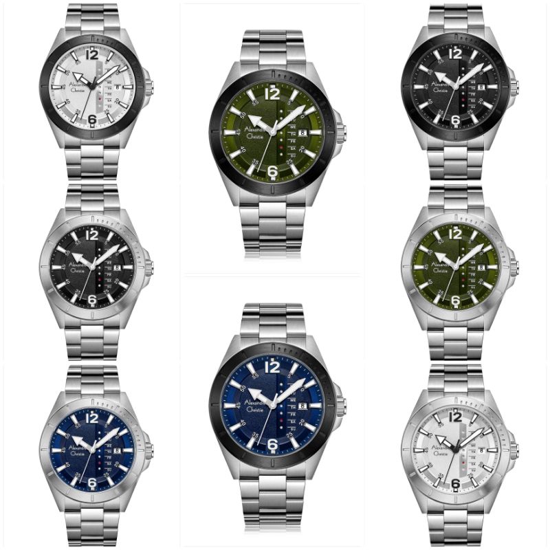 AC6535ME Jam Tangan Pria Alexandre Christie AC 6535 Original
