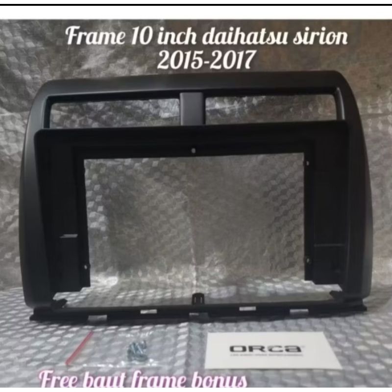 frame head unit android 10 inch mobil sirion 2015-2017