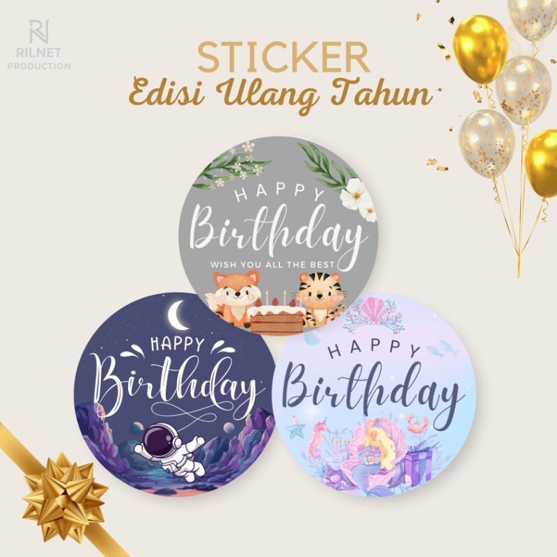 

Sticker / Label Happy Birthday - Ulang Tahun [1 pcs]