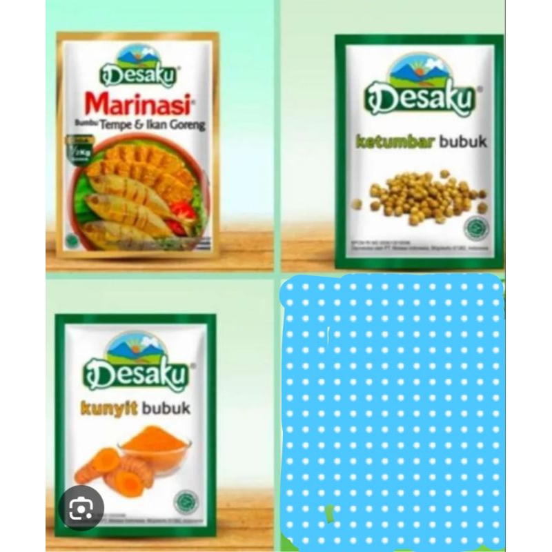 

Desaku Ketumbar Bubuk / Kunyit Bubuk / Marinasi Bumbu Tempe & Iakn Goreng