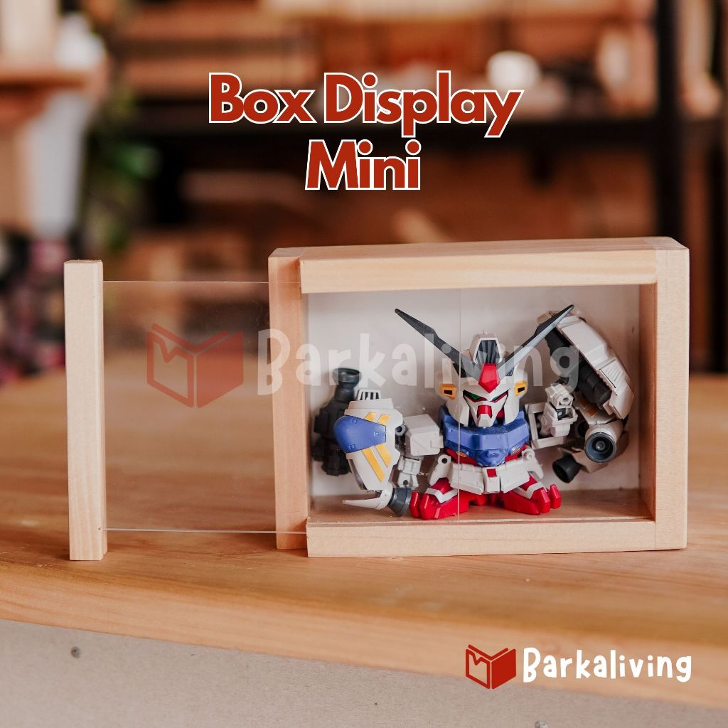 Box Display Mini Action Figure Parfum Mainan Kotak Kayu Akrilik Serbaguna