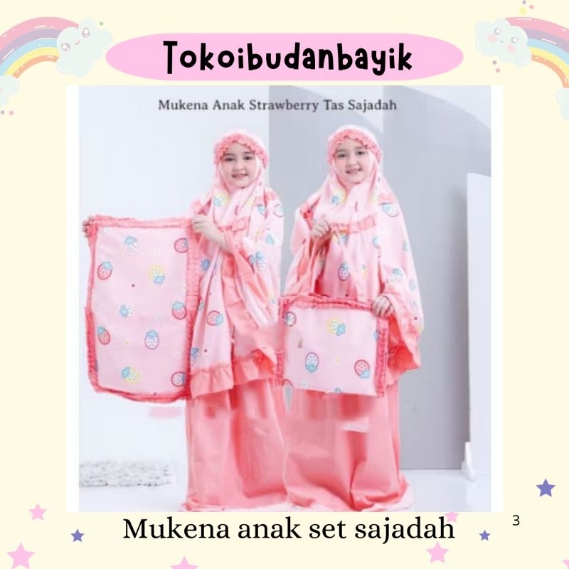 Mukena Anak Perempuan Beli Mukena set sajadah