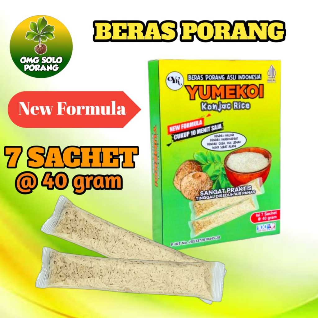 

SALE BERAS PORANG YUMEKOI SACHET NEW FORMULA [100% ORIGINAL]