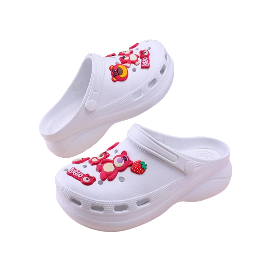 Sandal Lucu Wanita Sepatu Wanita Ringan Karet Premium Kodok Hadiah Sepatu Pasangan Casual Ukuran 36-