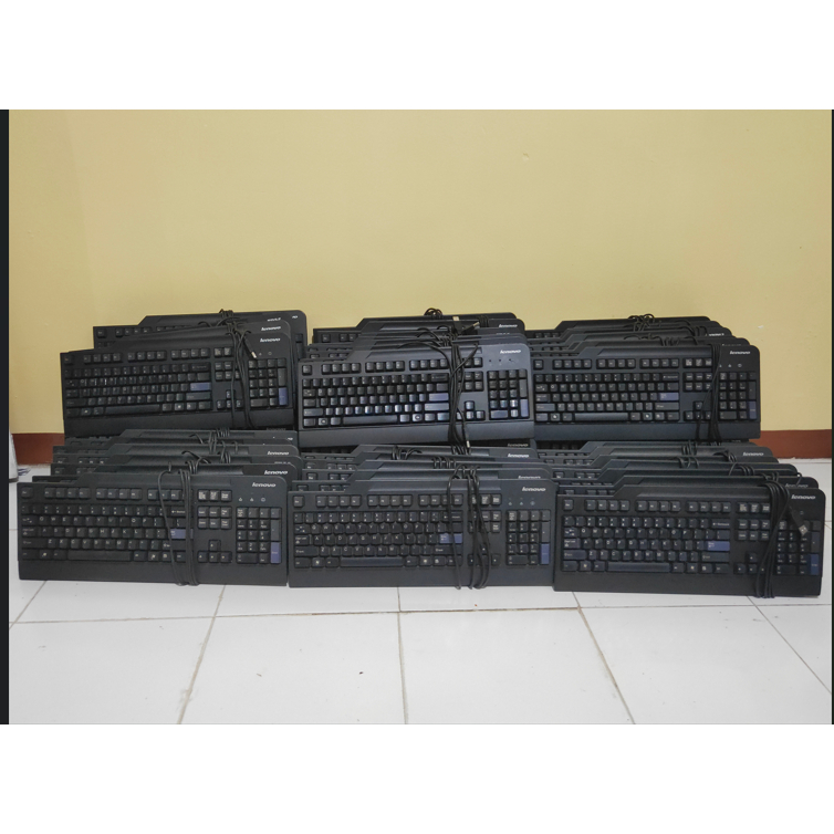 Keyboard Komputer/Pc Original Built Up Lenovo Usb