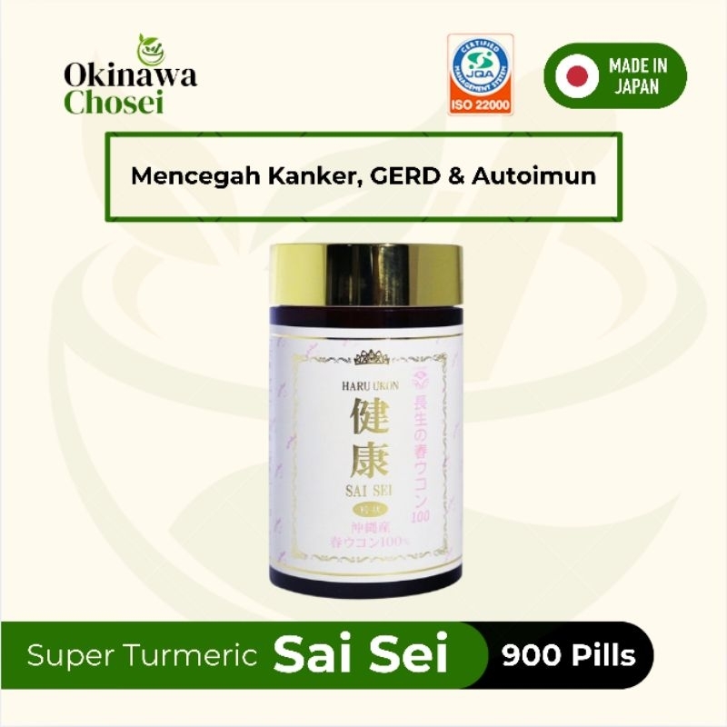 

Sai Sei Kunyit Super Obat Herbal GERD, Asam lambung, Anti Kanker, AutoimunNo 1 di Jepang - 900 Pills