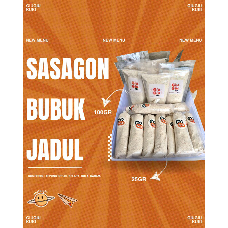 

SASAGON BUBUK JADUL/SAGON KELAPA 100gr/25gr
