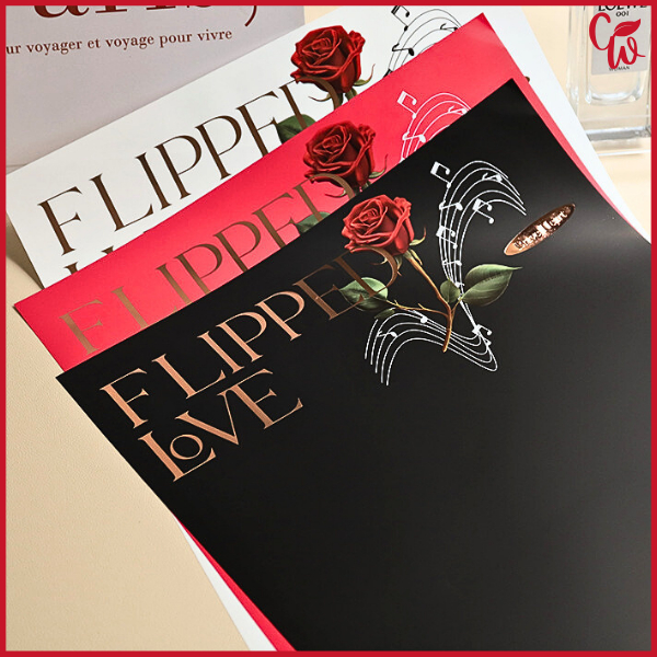 

Kertas Buket Cellophane Waterproof Matte Solid Korean Style Flower Wrapping Ecer KB69