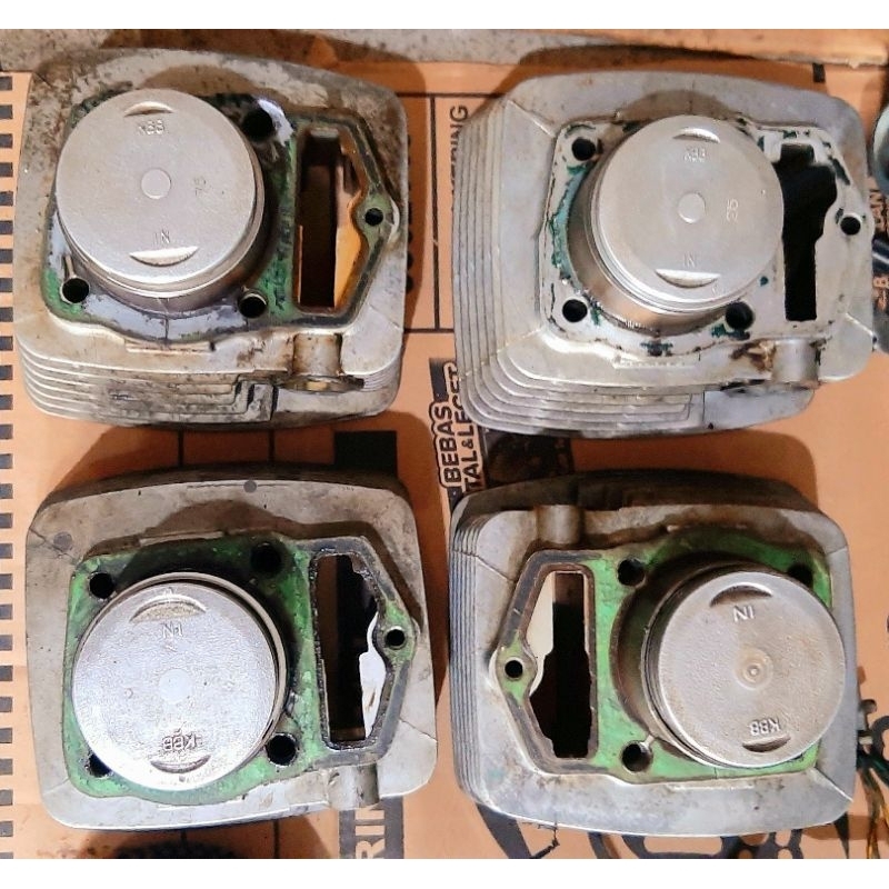 blok buring piston tiger original copotan motor os di atas nol