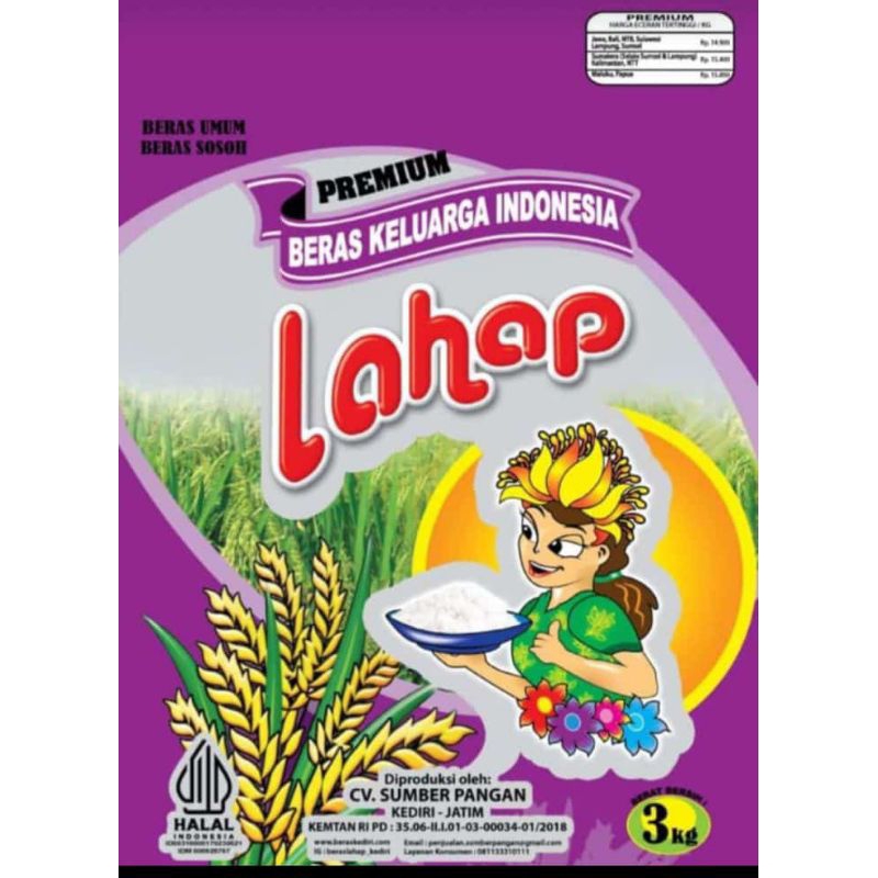 

Beras Lahap 3 kg (Pre-Order)