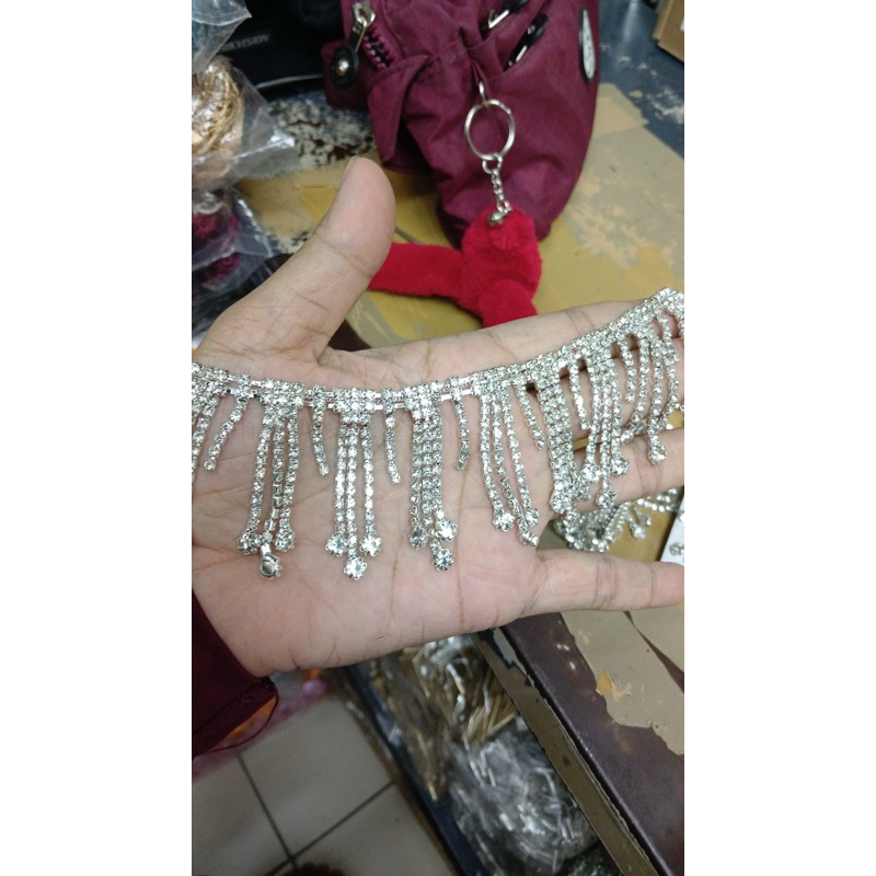Diamond Rumbai Kristal Mewah / Payet Rumbai Juntai