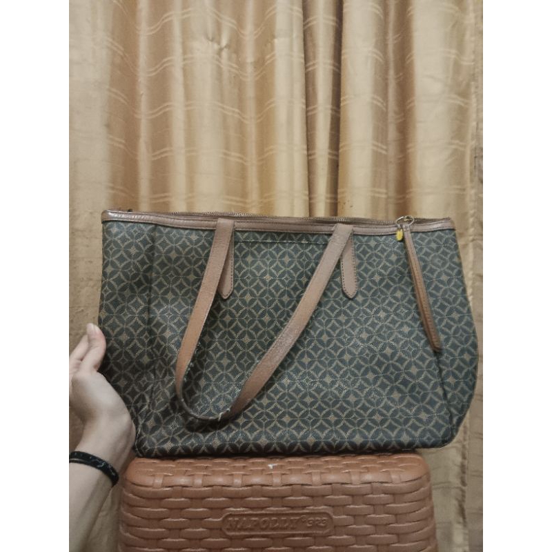 Preloved Tote bag Fos.sil Sydney Shopper Multi Brown