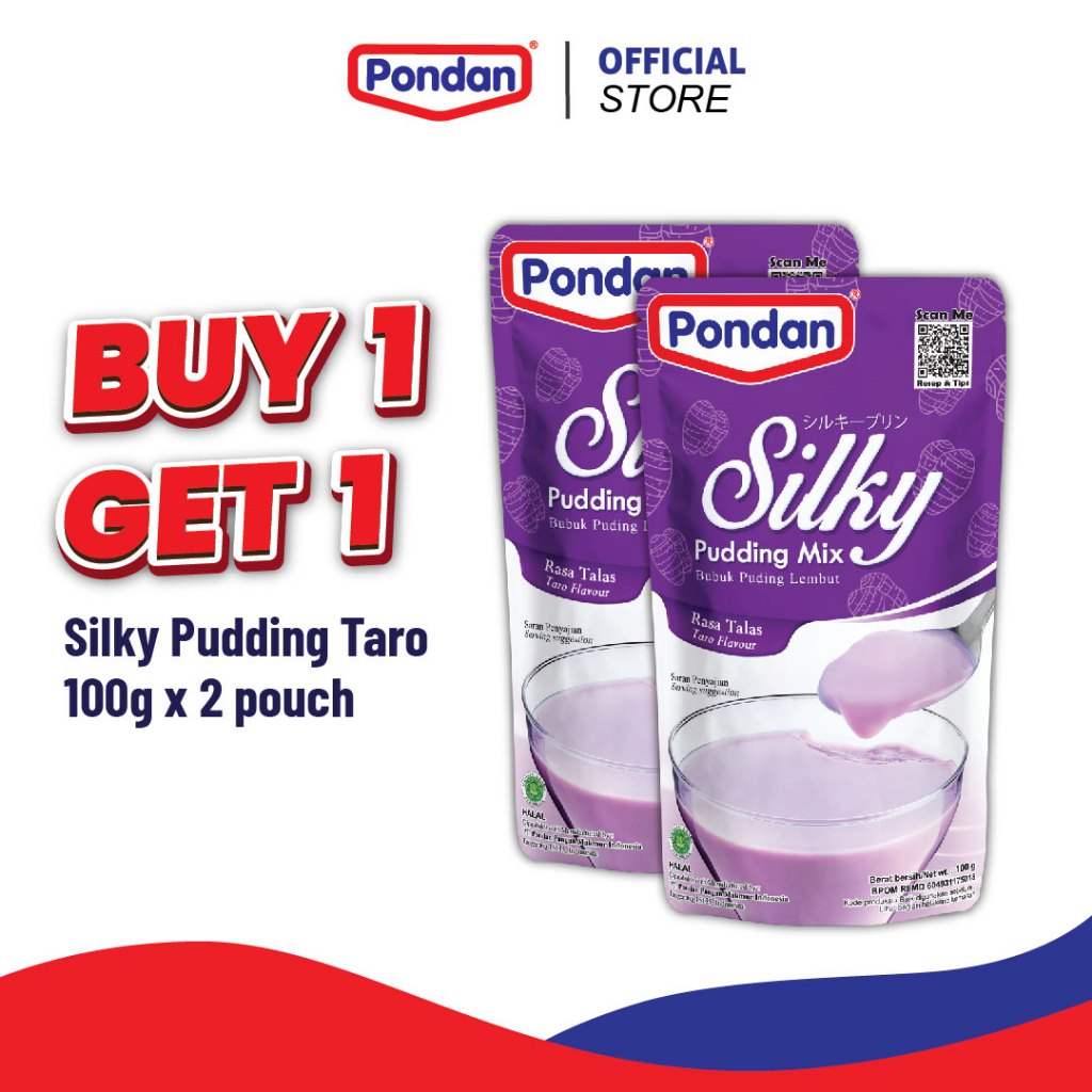 

(BUY 1 GET 1) Pondan Silky Pudding Taro 100g EXPIRED MEI 2025