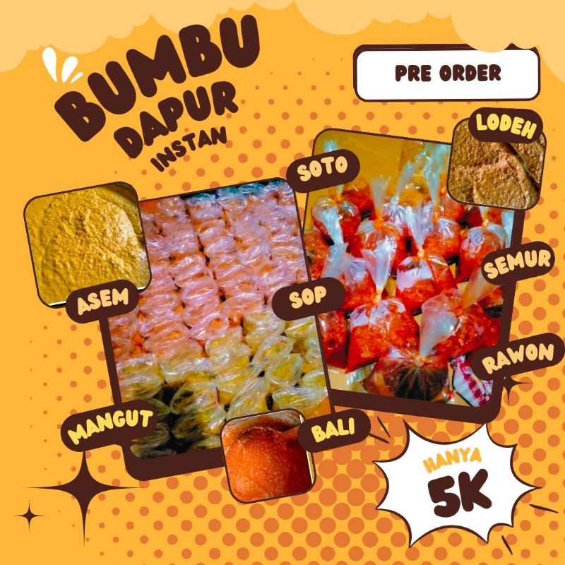 

Bumbu Dapur Instan, 1 bumbu. (pre-order)